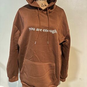 Brown hoodie